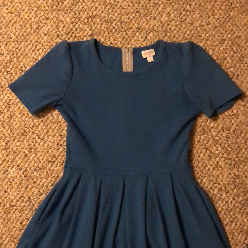 Lularoe Amelia Blue Dress